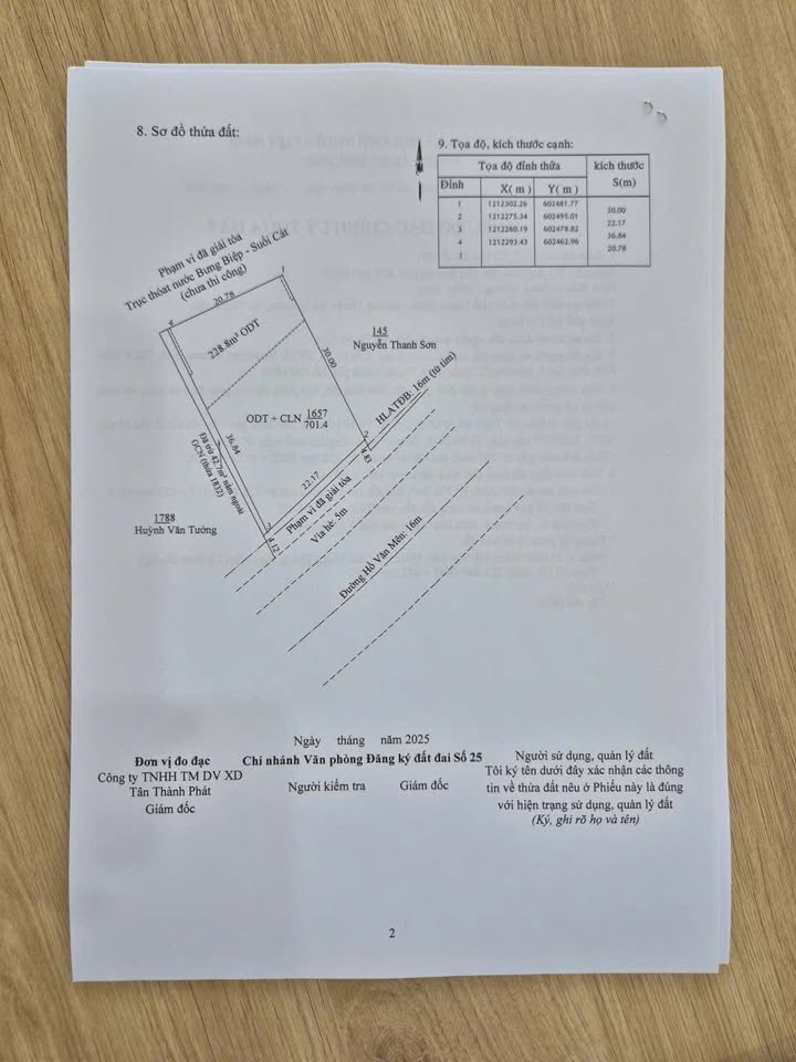 Đất nền An Sơn, Thuận An 701m² giá 20 triệu/m² - Đầu tư sinh lời cao!