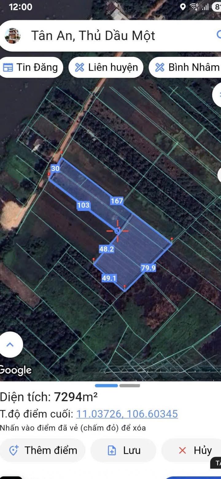 Đất mặt tiền đê bao Tân An Thủ Dầu Một 7466m² giá 35 tỷ - Vị trí đẹp làm biệt thự vườn!