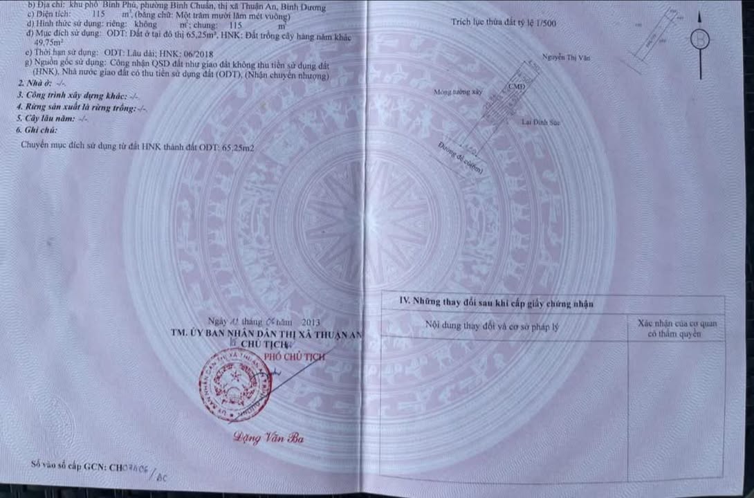 Đất sổ hồng riêng tại Bình Chuẩn 115m² giá chỉ 2.4 tỷ - Cơ hội đầu tư hấp dẫn!