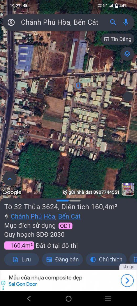 Đất nền Richome 1 Chánh Phú Hòa 160m² giá 1.7 tỷ - Cơ hội đầu tư hấp dẫn!