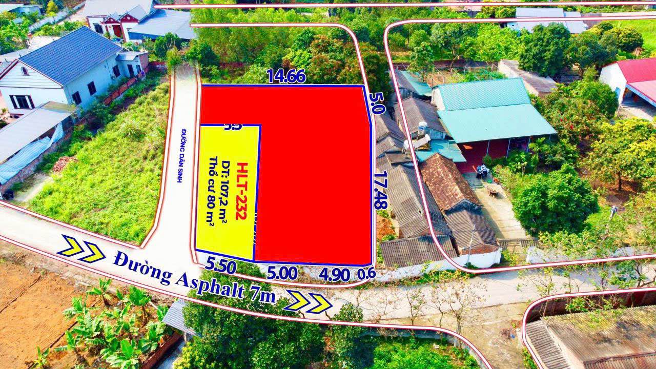 Đất thổ cư 107m² tại Tam Dương, Vĩnh Phúc - Cơ hội đầu tư hiếm có!