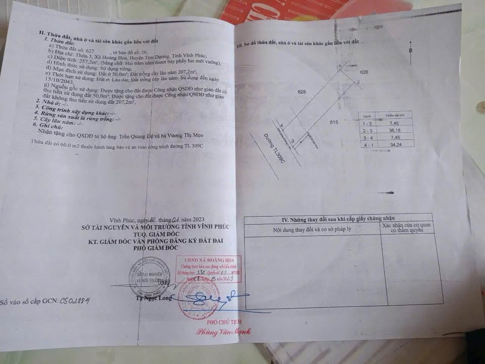 Đất nền kinh doanh mặt đường TL309C - 257m² chỉ 7.x triệu/m² - Cơ hội vàng cho nhà đầu tư!