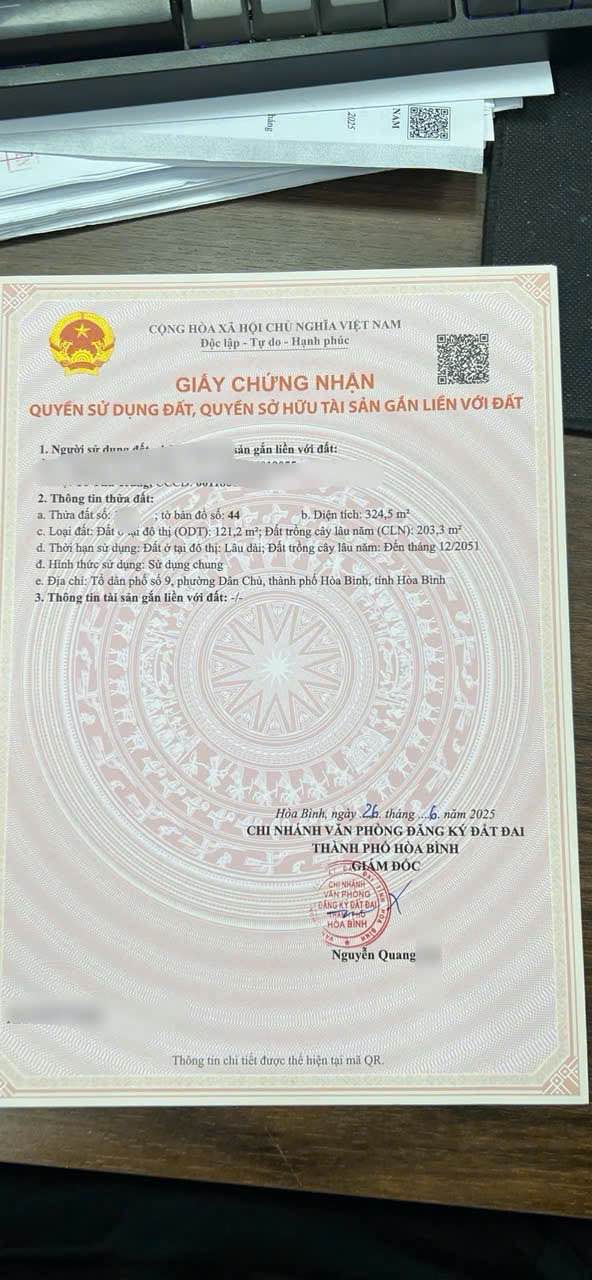 Đất nền Thống Nhất Hòa Bình 314m² giá 1.85 tỷ - Sổ đỏ chính chủ, thương lượng nhẹ!