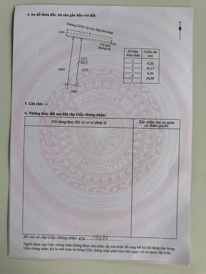 Đất thổ cư 100m² tại ấp Lộc Hậu, Cần Giuộc - Giá thỏa thuận hấp dẫn!