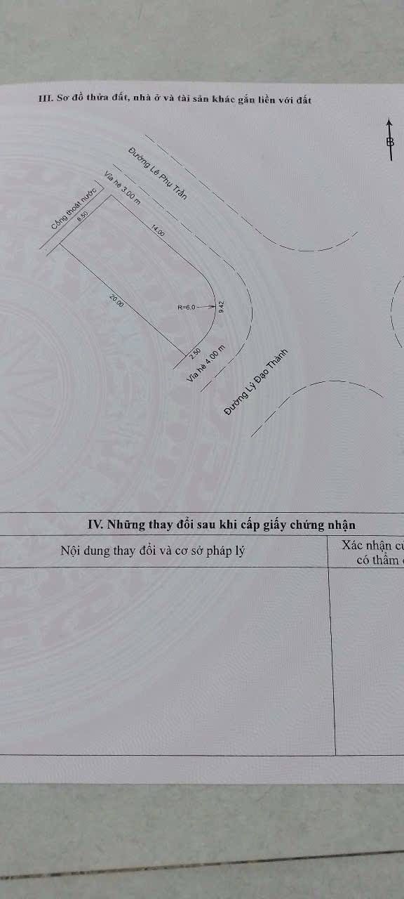 Đất nền góc Lý Đạo Thành & Lê Phụ Trần, Sơn Trà, Đà Nẵng 162,3m² giá 16 tỷ - Cơ hội đầu tư sinh lời!