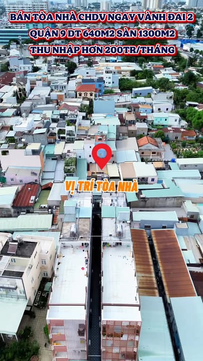 Bán tòa nhà CHDV mặt tiền đường 22, Quận 9, diện tích 640m², giá 70 tỷ - Đầu tư sinh lời cao!