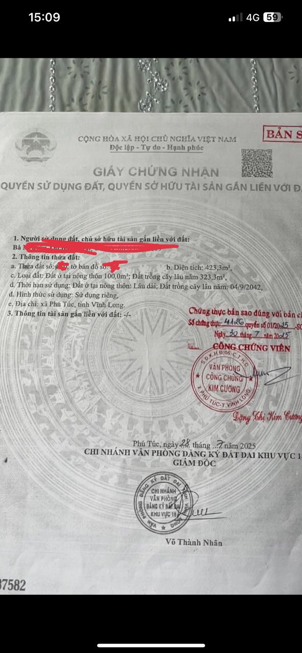 Nhà đẹp 4 phòng ngủ tại Phú Túc, 423m² giá 1.1 tỷ - Sổ đỏ chính chủ!