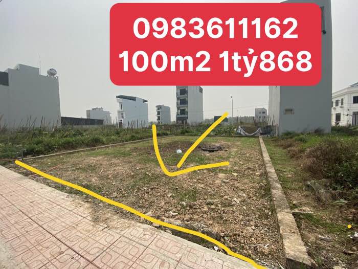 Đất nền Thạch Hòa, Thạch Thất 100m² giá 1.868 tỷ - Cơ hội đầu tư hấp dẫn!