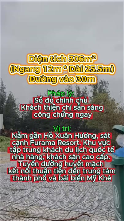 Đất biển Võ Nguyên Giáp, Khuê Mỹ, Ngũ Hành Sơn 306m² giá 52 tỷ - Cơ hội đầu tư tuyệt vời!