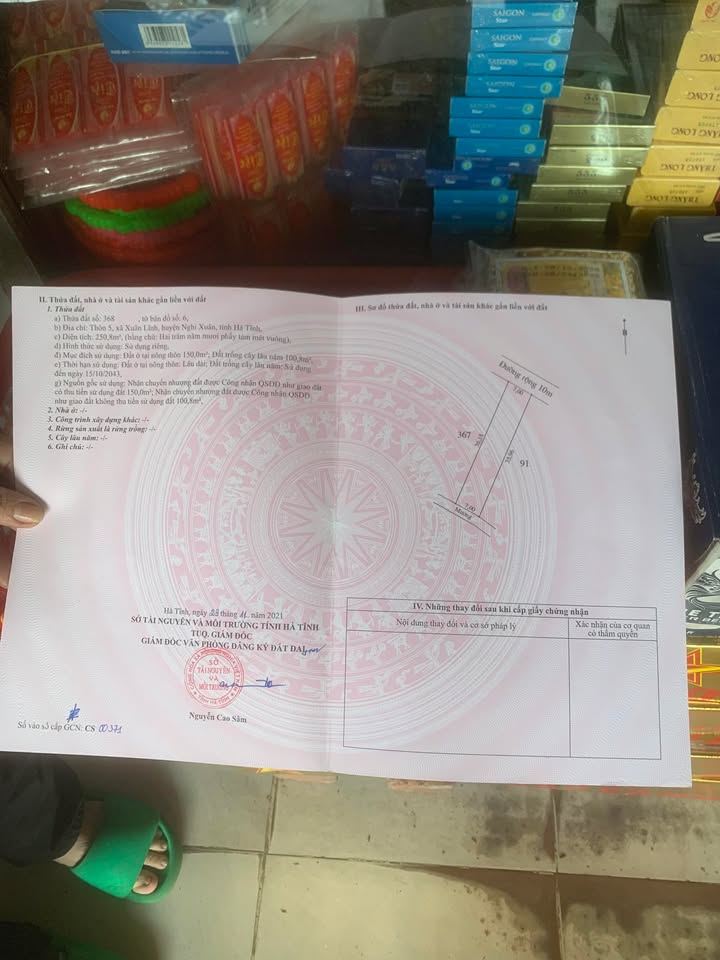 Đất nền thôn 5 Xuân Lĩnh, Nghi Xuân 250m² giá 1 tỷ - Đầu tư sinh lời ngay!