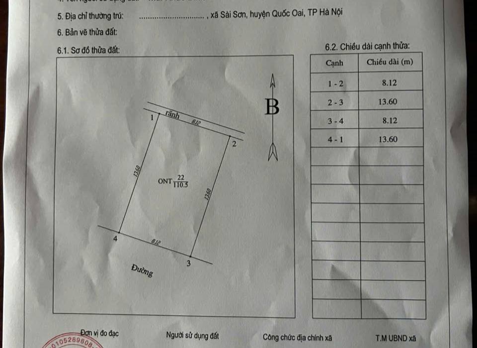 Đất dịch vụ Tuần Châu, Sài Sơn, Quốc Oai 110m² giá 7.48 tỷ - Cách chùa Thầy chỉ 350m!