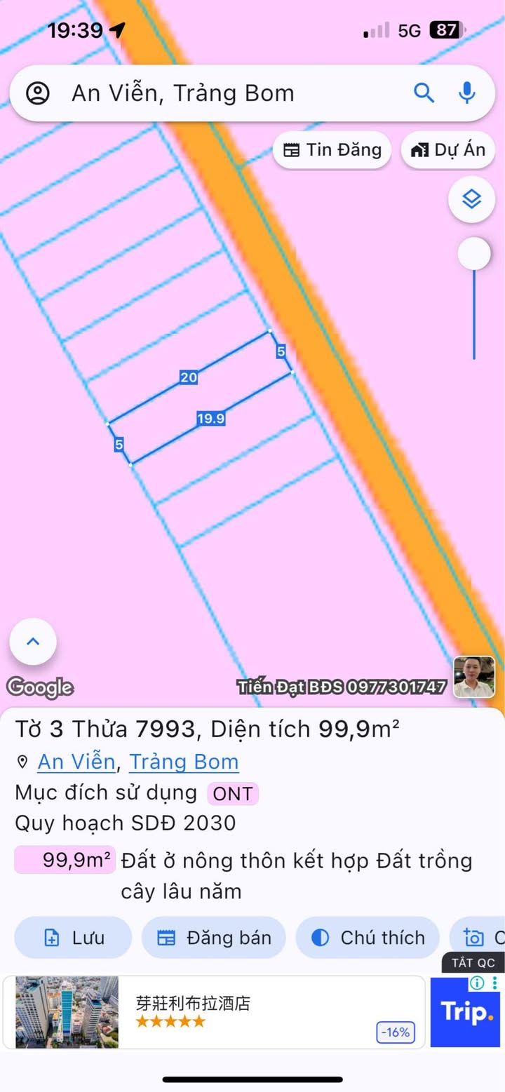 Đất nền 100m² tại xã An Viễn, Trảng Bom - Sổ đỏ chính chủ, giá chỉ 900 triệu!