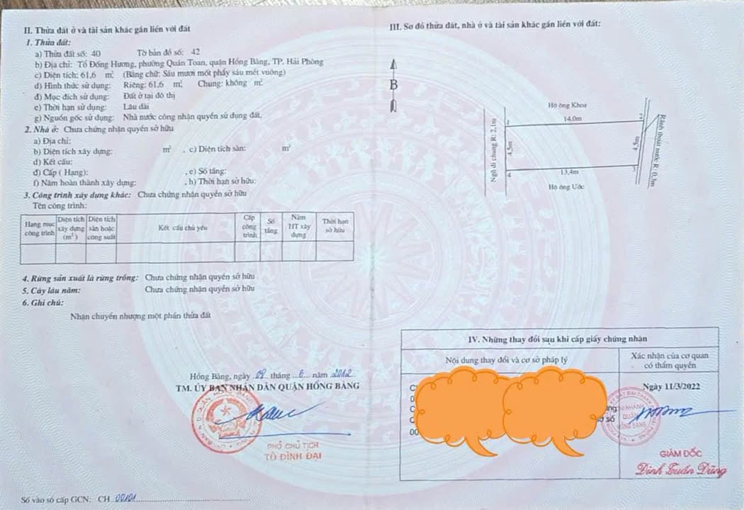 Nhà 2 tầng mới xây tại Quán Toan, Hồng Bàng 60m² giá 1.75 tỷ - Chính chủ cần bán gấp!