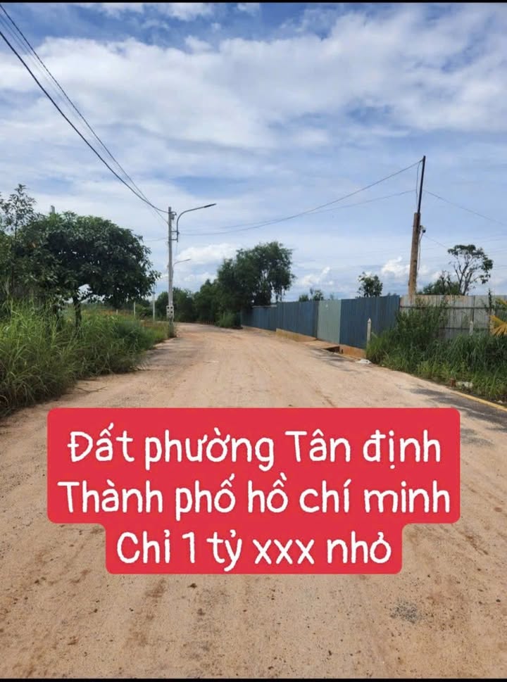 Đất nền Tân Định Bến Cát 208m² giá 1 tỷ - Đầu tư tiềm năng sinh lời!