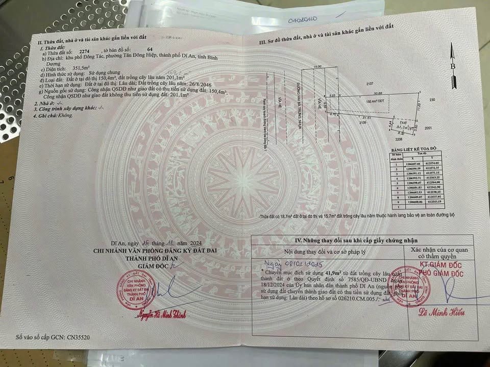 Nhà mặt tiền đường Hai Bà Trưng, Dĩ An 351,5m² giá 16 tỷ - Sổ hồng riêng, thương lượng!