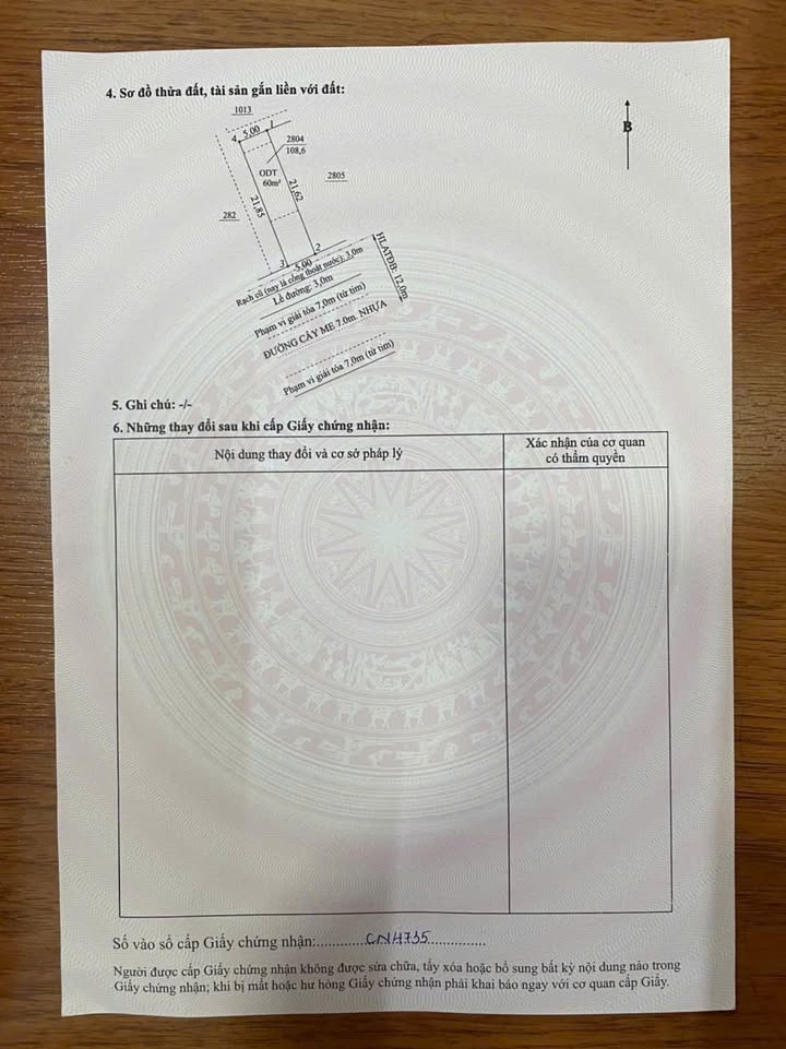 Đất mặt tiền Cây Me, Lái Thiêu 108m² giá 4 tỷ - Kinh doanh sầm uất!