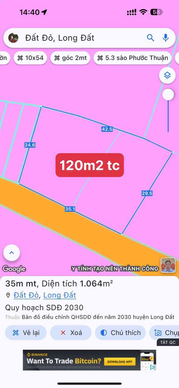 Đất nền mặt tiền Cao Văn Ngọc, Đất Đỏ 1064m² giá chỉ 4.8 tỷ - Cơ hội đầu tư hấp dẫn!