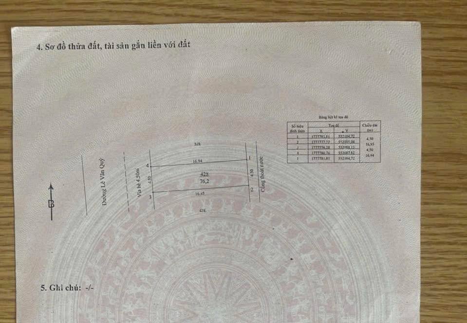 Đất Lê Văn Quý, Sơn Trà, Đà Nẵng 76.2m² giá 11.5 tỷ - Cơ hội đầu tư sinh lời!