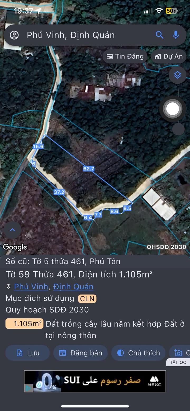 Đất nền Phú Vinh Định Quán 3600m² giá 479 triệu - Đầu tư sinh lời ngay!