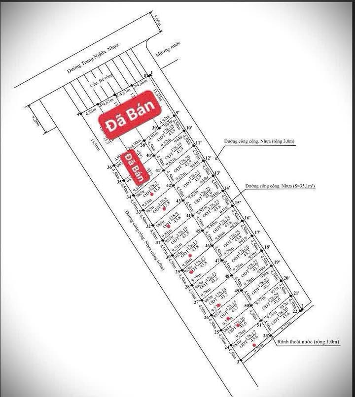 Đất nền Trung Nghĩa Đồ Sơn 43.8m² giá 1 tỷ - Đường ô tô ra vào thuận tiện!