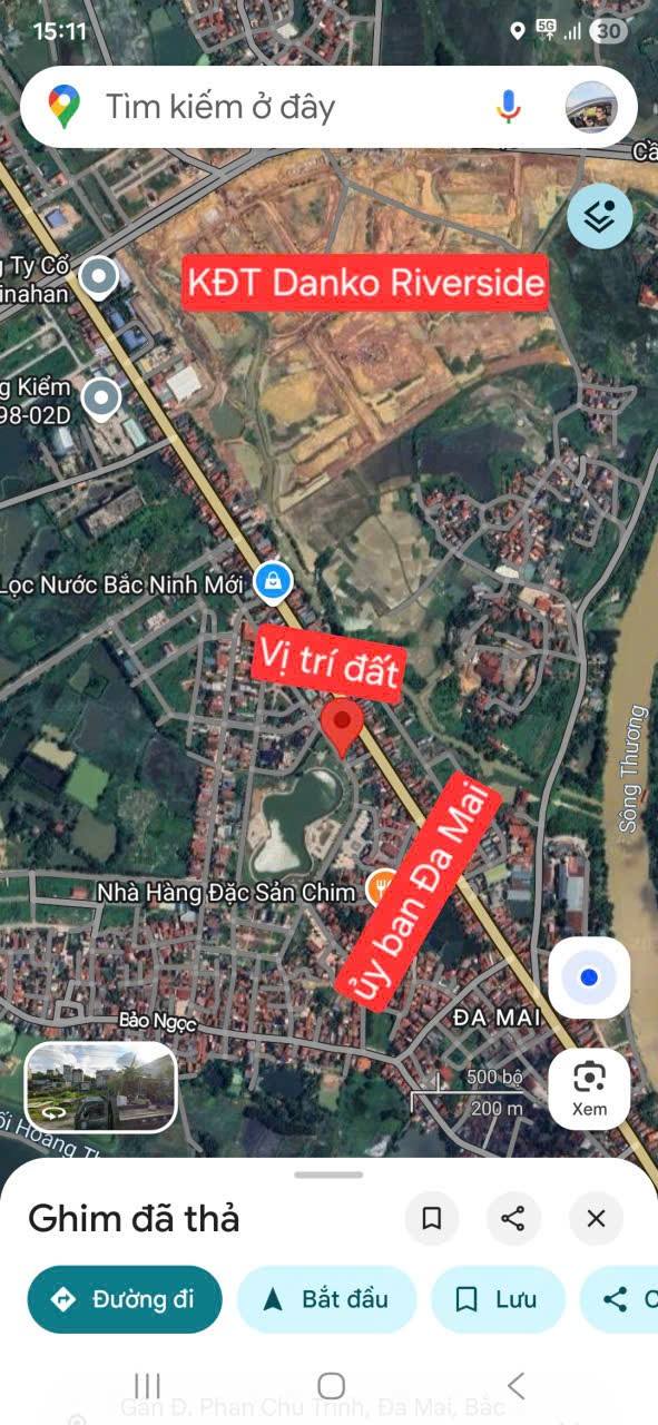 Đất mặt hồ hướng Đông Nam tại Đa Mai Bắc Ninh 77.2m² giá chỉ 3 tỷ - Đầu tư sinh lời ngay!