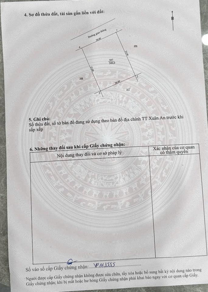 Đất biệt thự 500m² Khu đô thị Xuân An 9 tỷ - Không gian sống đẳng cấp