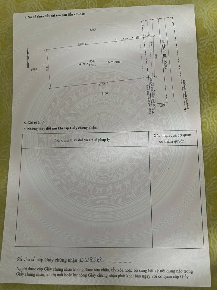 Đất nền Dĩ An Bình Dương 219m² giá 7.5 tỷ - Gần đường Võ Thị Sáu!
