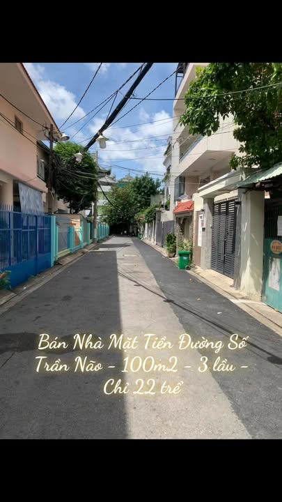 Nhà mặt tiền đường Trần Não, Quận 2, 100m² giá 22 tỷ - Cơ hội đầu tư sinh lời!