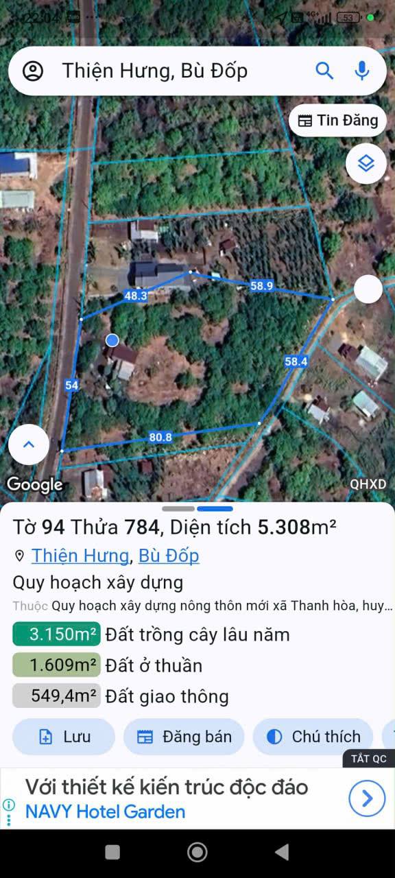 Đất nền Thanh Hòa Bù Đốp 2080m² giá 1.1 tỷ - Pháp lý rõ ràng, chính chủ