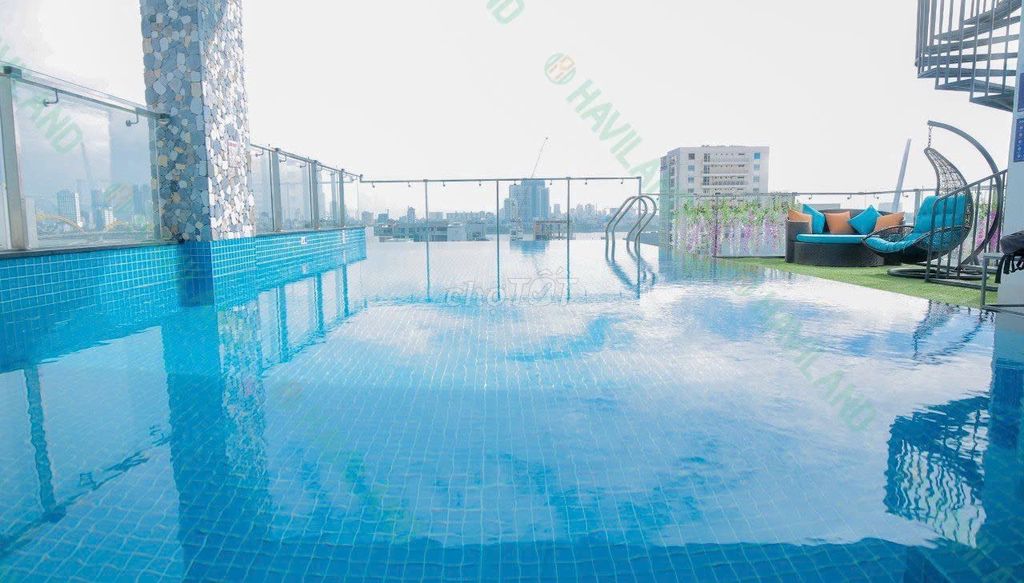 Căn hộ 1PN Đường Trưng Nữ Vương 40m² giá 7.5 triệu - Hồ bơi tầng thượng sang trọng!