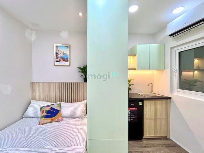 Cho thuê căn hộ 25m² tại Huỳnh Văn Bánh, Phú Nhuận - Phòng tách bếp đầy đủ nội thất!