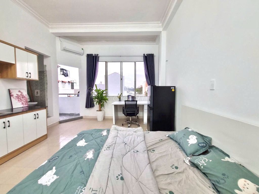 Phòng 35m² tại Bình Thạnh 4.9 triệu - Ban công lớn, bếp riêng mới 100%!