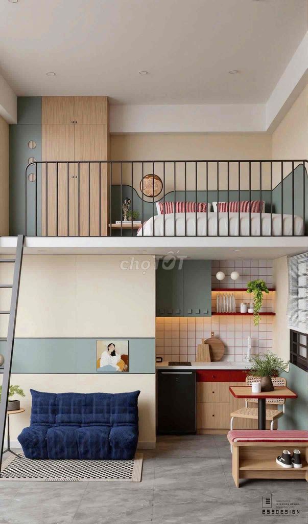 Phòng gác cao cho thuê 30m² gần ĐH Luật CS2, giá chỉ 4 triệu - Tiện nghi đầy đủ!