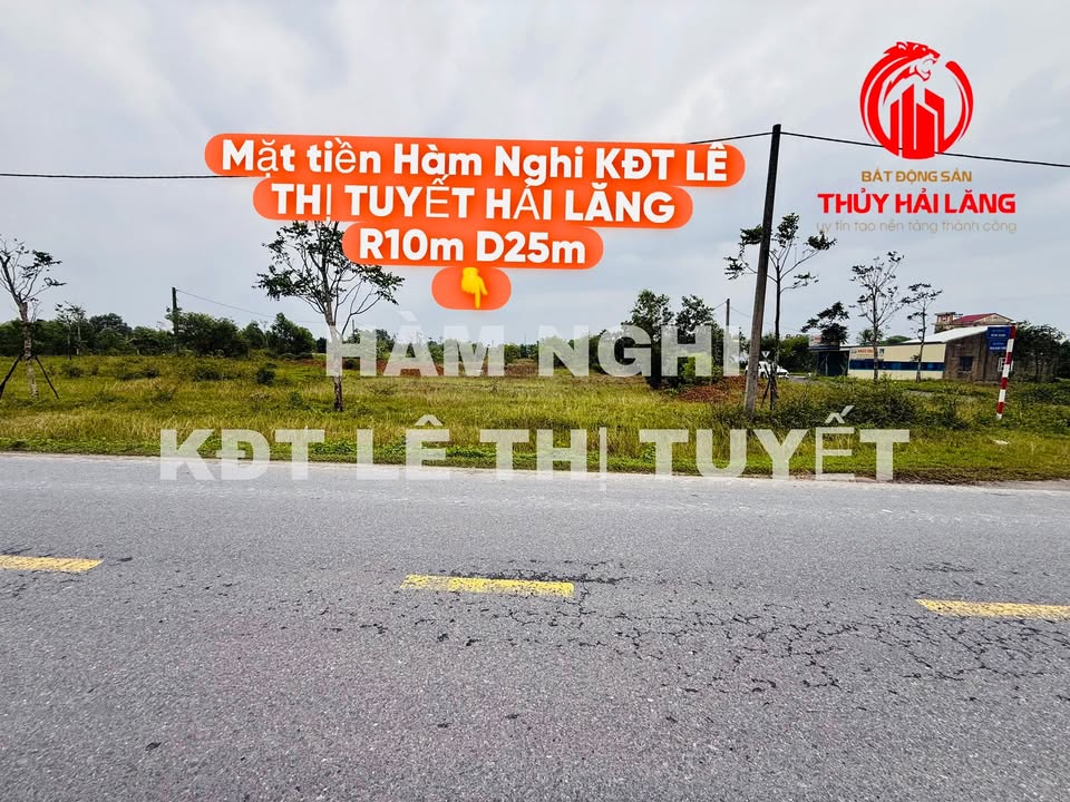 Lô đất mặt tiền Hàm Nghi, KĐT Lê Thị Tuyết, 250m² - Cơ hội đầu tư sinh lời tuyệt vời!