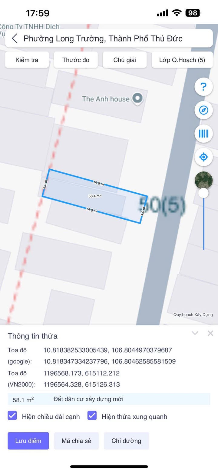 Đất nền Võ Văn Hát, Thủ Đức 58m² giá 3.95 tỷ - Sổ hồng chính chủ, đường thông rộng rãi!