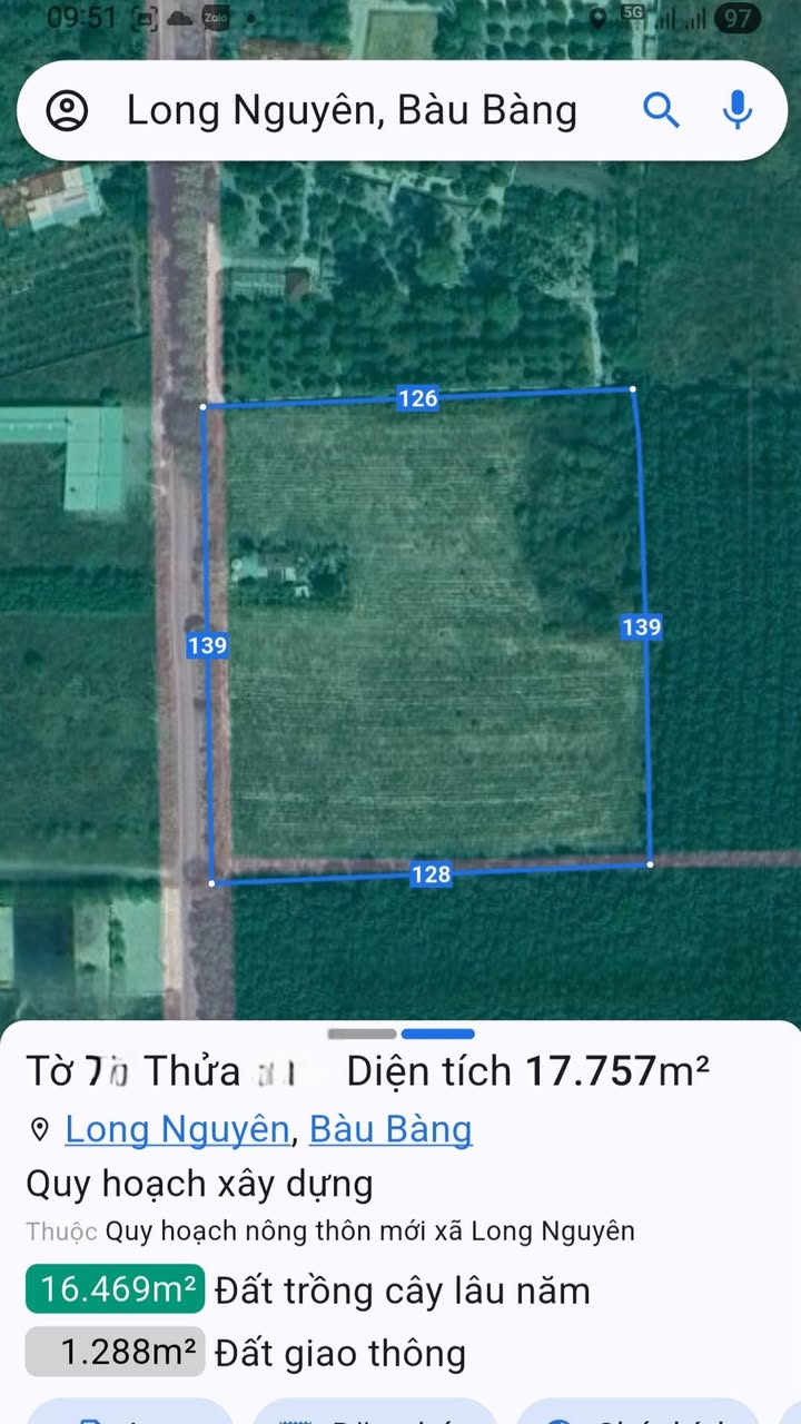 Đất nền Bàu Bàng 17.760m² giá chỉ 34 tỷ - Cơ hội đầu tư hiếm có!
