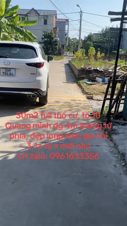 Đất thổ cư Quang Minh, Mê Linh 50m² - Giá tốt cho nhà đầu tư!