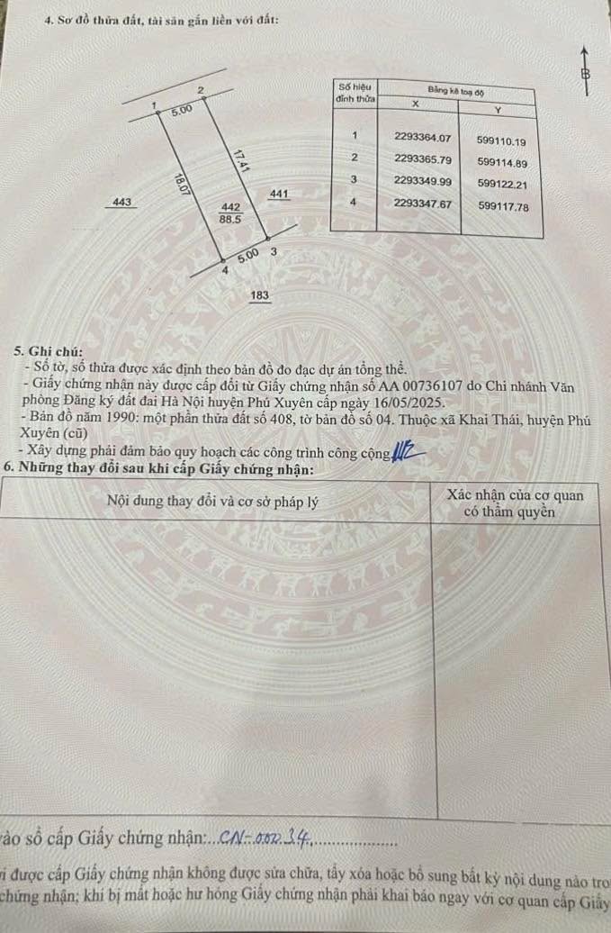 Đất nền Khai Thái, Phú Xuyên 88,5m² chỉ 1,xx tỷ - Kinh doanh tiềm năng!