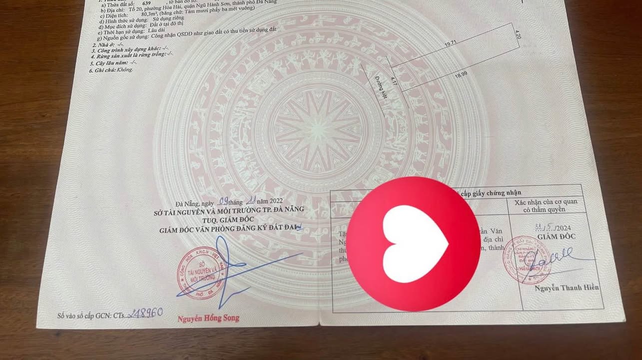 Lô đất Hòa Hải, Ngũ Hành Sơn 80,3m² giá 3.5 tỷ - Cơ hội đầu tư tuyệt vời!