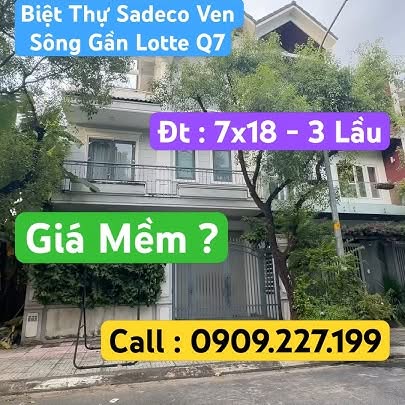 Nhà biệt thự khu ven sông Tân Phong quận 7 126m² giá thỏa thuận - An ninh và thoáng mát!