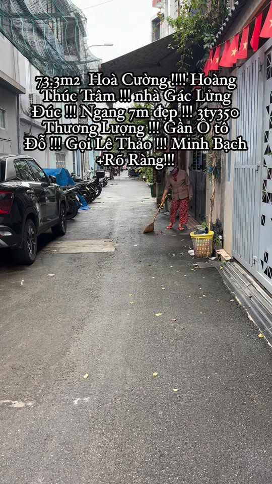 Nhà gác lửng đường Hoàng Thúc Trâm, Hòa Cường 73m² giá 3.35 tỷ - Chính chủ, thương lượng nhẹ!