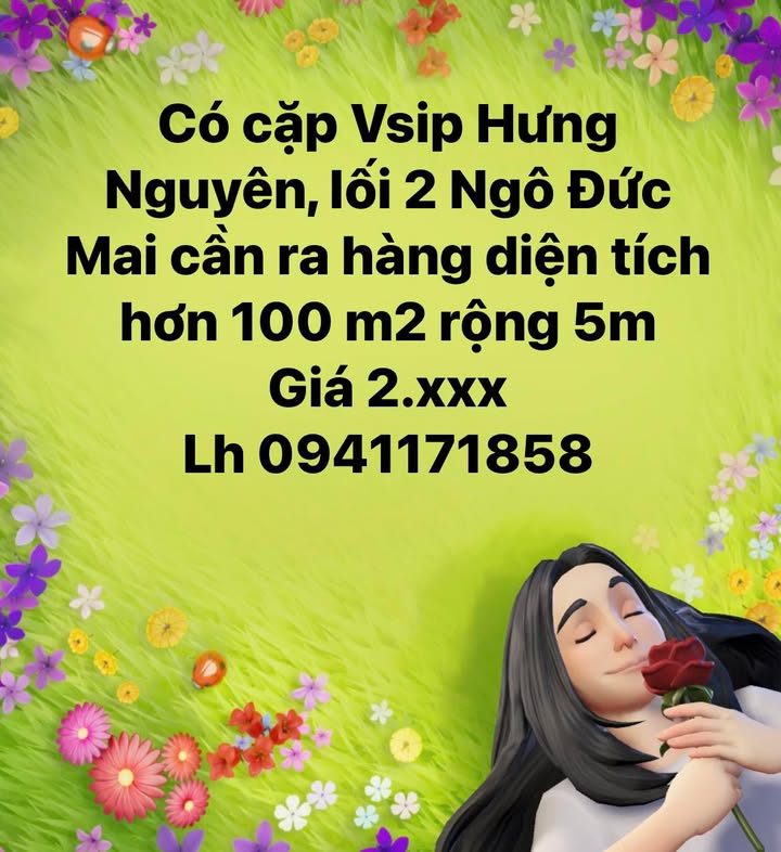 Đất nền Hưng Nguyên 100m² giá chỉ 2.xxx triệu - Cơ hội đầu tư hiếm có!