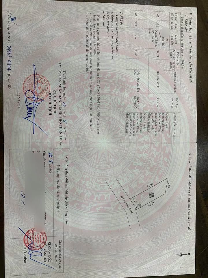 Đất nền đường Phù Lưu, Quảng Thắng 108m² giá 1.8 tỷ - Hướng Đông mát mẻ!