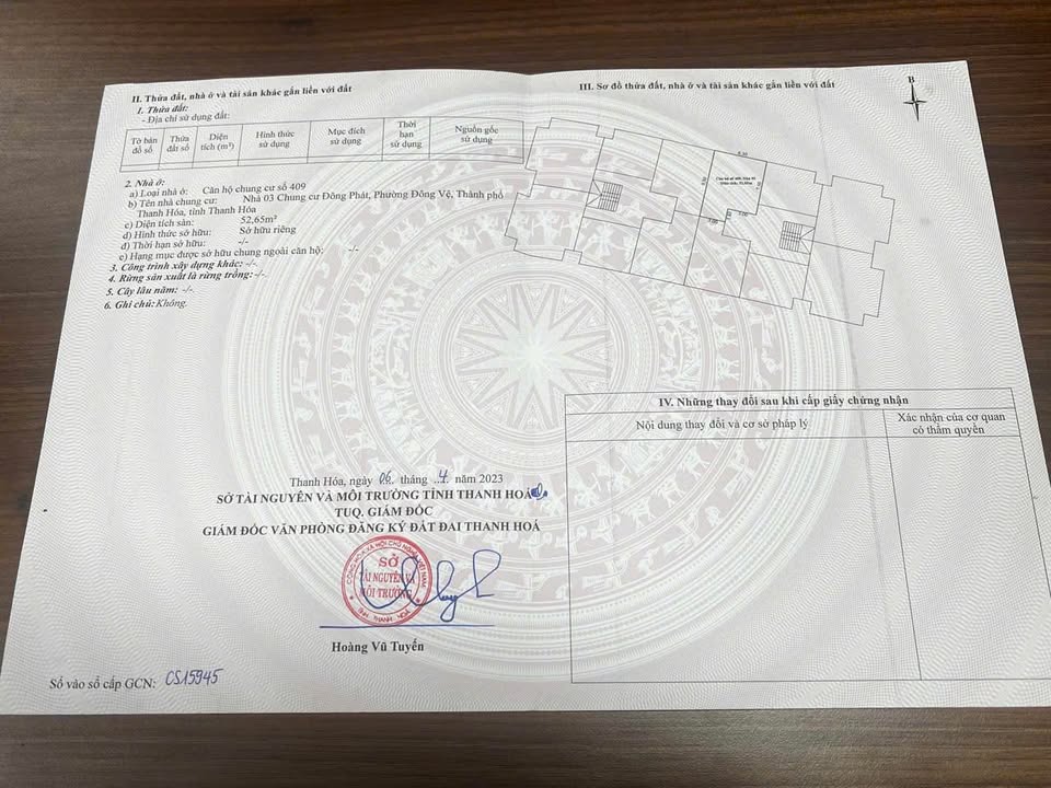 Chung cư Đông Phát, Thanh Hóa 53m² giá 860 triệu - Sổ đỏ chính chủ trao tay!