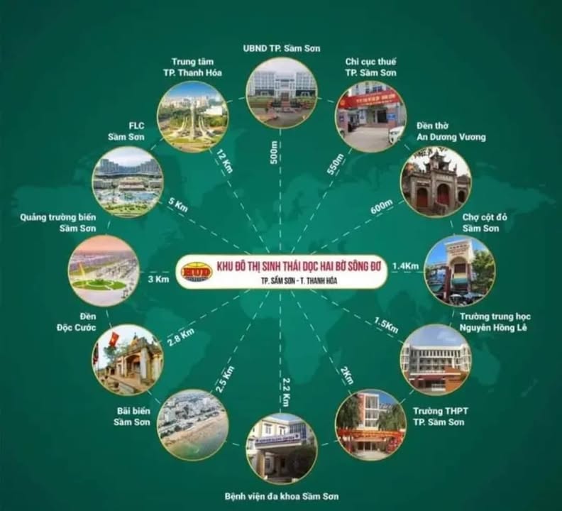 Đất liền kề HUD4 Sông Đơ Sầm Sơn 150m² chỉ 3 tỷ - Cơ hội đầu tư hấp dẫn!