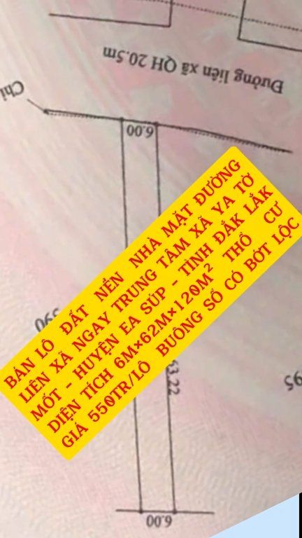 Đất nền xã Ea Bung 120m² giá chỉ 550 triệu - Đầu tư sinh lời ngay!