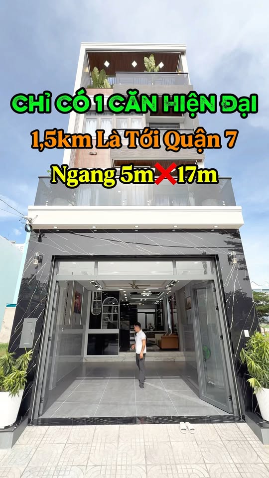 Nhà phố hiện đại Đào Tông Nguyên 85m² giá 9.8 tỷ - Full nội thất, chỉ 1.5km đến Quận 7!