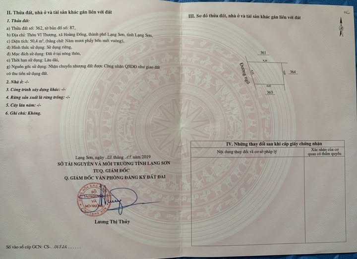 Đất thổ cư Ngõ 2 Vĩ Thượng 50,4m² giá 500 triệu - Đầu tư sinh lời ngay!