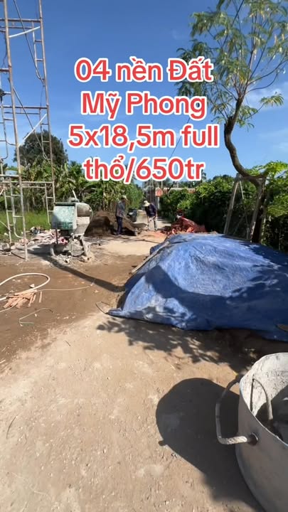 Đất nền liền kề đường 4, xã Mỹ Phong, giá chỉ 650 triệu - Sổ đỏ chính chủ!
