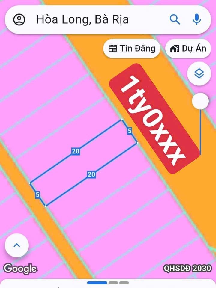 Đất nền Bà Rịa 100m² giá 1 tỷ - Pháp lý rõ ràng, sẵn sàng sang tên!